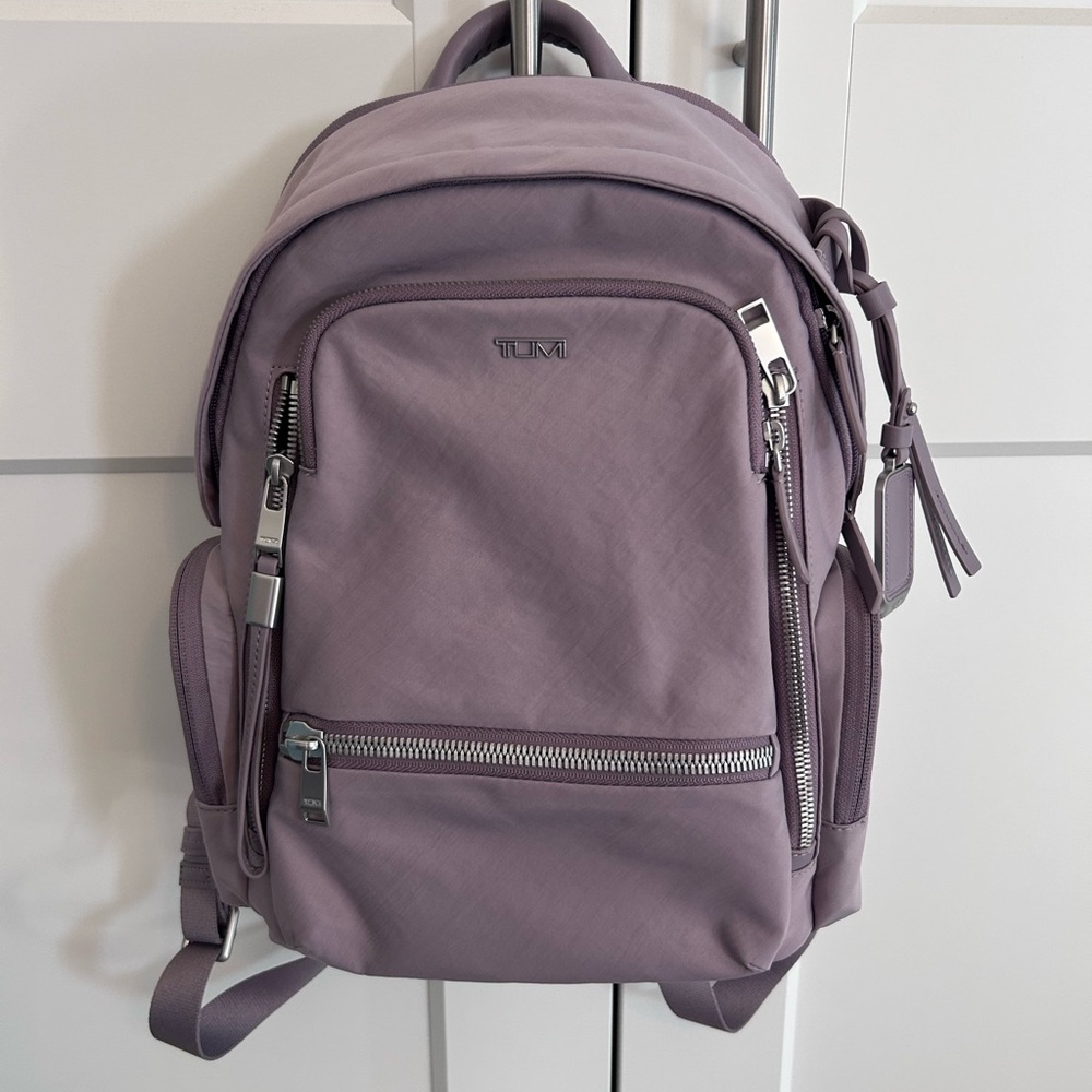 Tumi Lavender Gray Small Celina Backpack